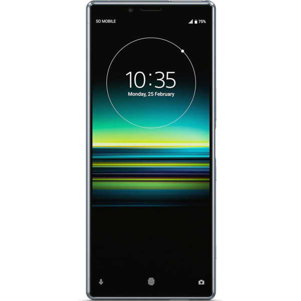 Sony Xperia 1 128 GB viedtālrunis (16,5 cm (6,5 collu) OLED displejs, trīskārša kamera, IP65/IP68, 6 GB RAM, Android 9, pelēks)