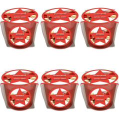 pajoma® Mini Scented Candles Set of 6 Apple Cinnamon Christmas Edition 45 g Wax Weight Burning Time 10 Hours in Elegant Gift Packaging Premium Quality