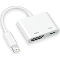 Digitālais AV HDMI adapteris HDMI dongle saderīgs ar iPhone 14 13 12 12 11 XS Max XS XR X 8 7 6 5, iPad uz HD TV/monitoru/projektoru