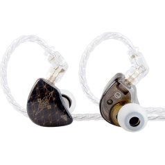 EZ EAR TANGZU Wan'er S.G 10 mm HiFi In-Ear monitora austiņas ar dinamisko draiveri un noņemamu 0,78 mm 2 kontaktu kabeli, ergonomiski piemērotas skatuves mūziķiem, dziedātājiem (melnas, ar mikrofonu)