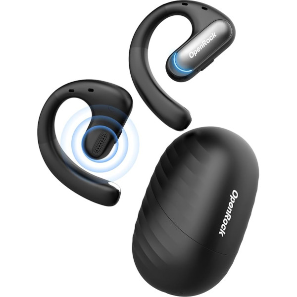 OpenRock Pro Bluetooth sporta austiņas, Bluetooth gaisa vadīšanas austiņas ar 46 stundu atskaņošanas laiku, dziļi basi, ENC zvanu trokšņu slāpēšana, IPX5 ūdensizturība, skriešanai un treniņiem