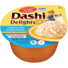 dashi delights vistas ķemmīšgliemenes 70g kaķu buljons