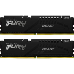 Atmiņa ddr5 fury beast black 64gb(2*32gb)/6000 cl36 expo