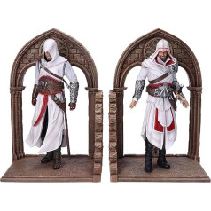 Nemesis Now Assassin's Creed Altair and Ezio Library Gaming Bookends Resin Brown 24 cm