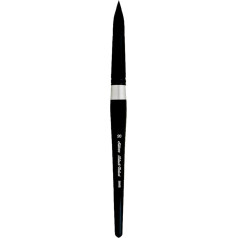 Silver Brush Limited 3000S20 Black Velvet Round Brush, 20. izmēra akvareļkrāsas ota ar īsu rokturi