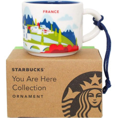 STARBUCKS Francija/Francija Espresso krūze ar ornamentu YAH You Are Here Collection - 59 ml / 2 oz