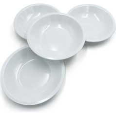Melamīna zupas bļodas Pure, diametrs 23 cm, ražotas Itālijā, 4 komplekti