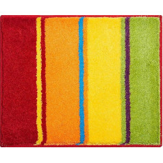Reason Vannas istabas paklājs 100% poliakrils, īpaši mīksts, neslīdošs, OEKO-TEX sertificēts, 5 gadu garantija, SUMMERTIME, WC paklājs o.A. 50x60 cm, daudzkrāsains