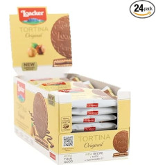 Loacker Original Milk Tortina Wafers, 21 g, 24 gab. iepakojumā