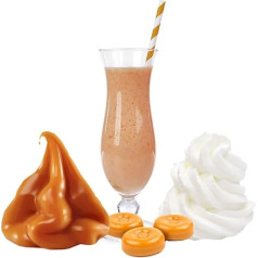 1 kg īrisa krējuma karameļu garšas ledus dzērienu pulveris 9 litriem Smoothi Slush Sorbet Granita Ledus dzērieni Ledus kokteiļi Ledus kokteiļi