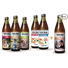 TJURE Kraftbrühe + Tjure Meat Smoothie 6 x 320 ml Uzkrājošā akcija MixBox Dog - optimāls enerģijas piegādātājs