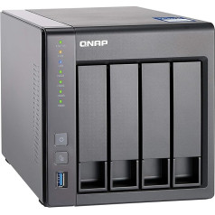 QNAP TS-431X-2G, 4 starpsienas, 2 GB RAM, NAS (tīkla datu glabātuve) ar iebūvētu 10GbE SFP+, ideāls privātais mākonis, dublēšana, kopīgošana un failu atjaunošana