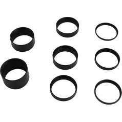 Teleskopisko pagarinātāju komplekts, 8 gabali M48 X 0,75 fokusa attāluma pagarinātāju komplekts 3 5 7 10 10 12 15 20 30 mm pagarinājuma gredzena paplašināšanas gredzens astronomiskajai teleskopu fotogrāfijai