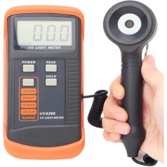 UV-Messgerät, 400 m W/cm UV-Lichtmessrät UVA und UVB LSI-Schaltkreistester UV-Sensor Lichtkorrektuilter UV-Radiometer Tester UVA365,Kalibrierte Messwerte