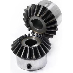 Motorritzel, Zahnrad, Modulritzel, Motorritzel 2 STK, 1:1 Kegelrad Modul 1,5, 90-Grad-Kegelrad Spiralkegelräder(1.5m 30t 10mm)