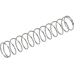 карта поиска Пружина сжатия 0,8 см внешний диаметр, 0,1 см размер проволоки, 1,6 см сжатая длина, 4 см свободная длина, 1,1 Н грузоподъемность, серы
