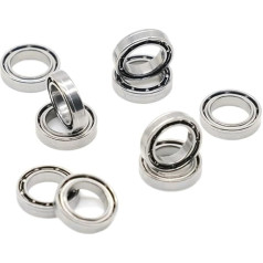 RBDFGTLPVK SMR117 Lager ABEC-7 10 Stück 7 x 11 x 2,5 mm Edelstahl Miniatur offene Kugellager S MR117 677 617/7