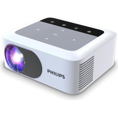 Philips NeoPix 111 True HD 720p mini projektors ar iebūvētu divu joslu WiFi ekrāna dublēšanu