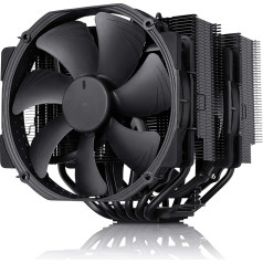 Noctua NH-D15 chromax.black, divu torņu CPU dzesētājs (140 mm, melns).