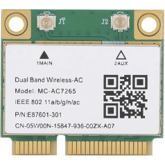 Sutinna Tīkla karte PCI-E Gigabit Dual Band tīkla adaptera karte Bluetooth 4.2 Wireless WiFi MC-AC7265 Tīkla adapteris atbalsta galddatorus/piezīmjdatorus