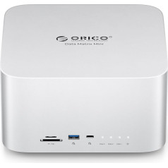 ORICO Data Matrix Mini 10TB ārējais cietais disks, 2TB SSD un 8TB WD Red HDD, 40 Gbps USB-C dokstacija ar SD/TF, USB-C*2, USB-A*2, DP 1.4, saderīga ar Mac Mini, Mac Studio (DMM23-10T)