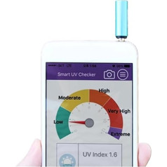 UV indeksa mērītājs Smart UV mērītājs UVA mērītājs UVB mērītājs Ultravioletais gaismas mērītājs ar lietotājam draudzīgu dizainu (ar vāciņu)