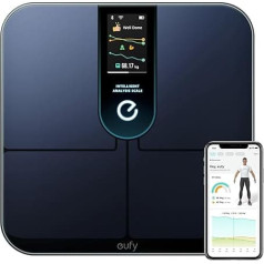 eufy by Anker WLAN Fitness Tracking Smart Scale P3, viedie svari ar analīzi, virtuālais 3D ķermeņa modelis, digitālie ķermeņa svari ar 16 rādījumiem, sirdsdarbība, ĶMI, Bluetooth, ar lietotni