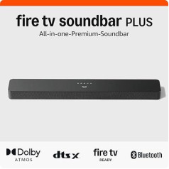 Iepazīstinām ar Amazon Fire TV Soundbar Plus, 3.1 kanālu, 