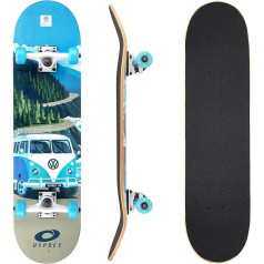 Osprey Vw Complete Beginner Double Kick Trick Skateboard Ahorn-Deck