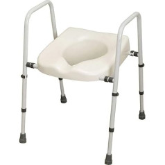 NRS Healthcare M66613 Mowbray Lite Toilettensitz und Rahmen, breiten- und höhenverstellbar - flach verpackt