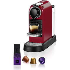 Krups Nespresso XN7415 New CitiZ kafijas kapsulu automāts (1260 vati, 19 bāru spiediens, ūdens tvertnes tilpums: 1 litrs) sarkans (spāņu versija)