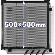 Oversevenls Honeycomb lāzera darba galds, 500 x 500 x 22 mm, lāzera Honeycomb galds ar alumīnija plāksni, saderīgs ar dažādām gravēšanas iekārtām