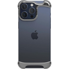 Arc Pulse iPhone 15 Pro Case - Minimalistiska aizsardzība pret kritieniem un triecienizturīgs alumīnija divslāņu triecienabsorbcijas dubultslāņu alumīnija dubultslāņu triecienizturīgs pret skrāpējumiem un skrāpējumiem Slide-On viegla 360° 