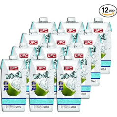 UFC Pure Coconut Water 100% tīrs kokosriekstu ūdens Taizeme 500ml 12 Pack