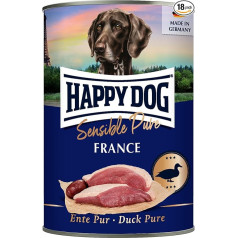 Happy Dog Sensible Pure France (pīle) M 18 x 400 g