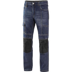 Canis CXS Nimes Jeans darba bikses Vīriešu aizsargbikses krāsotājiem, apmetējiem, apmetējiem, montieriem, dārzniekiem, dārzniekiem, mehāniķiem, kordura, gaiši zila, zila