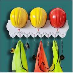 Bauarbeiter-Hartschalenhut-Halter, universal, wandmontiert, für Sicherheit am Arbeitsplatz, robuster Hängeorganizer, für Feuerwehrhelme und mehr