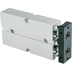 Pneimatiskais sviras cilindrs, Aluminiumlegierungs-Luftzylinder TN10 / 16/20/25 / 30mm Bohrung 10-15. 0mm Hub-Twin-Rod-Werkzeug-Magnet-Pneumatikzylinder für automatische Ausrüstung (Krāsa : 60mm, SI