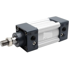Pneimatiskais cilindrs, SU32 SU40X75S SU50X100-S Serie Bohrung 32 40 50 mm Hub 25-300 Luftzylinder doppelt wirkende Einzelstabpneumatikzylinder SU32X175 für automatische Ausrüstung (Color : X25S, SI