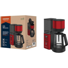 GRUNDIG KM8440 Filtrējamais kafijas automāts digitālais sarkans 1000 W 1,25 litri