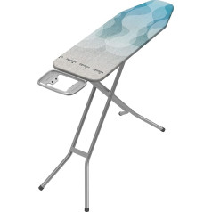 Vileda UltraFresh Folding Ironing Board with Anti-Bacterial Treatment, Cotton Cover, Easy to Store and Carry, 120 x 38 cm, Height Adjustable