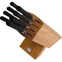 Kai Wasabi melns Kniveblock Wasabi melns ar instrumentiem