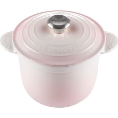 Le Creuset Cocotte Every Cast Iron with Potery Lid, 18 cm, 2 Litres, Shell Pink, 41110187770460