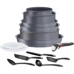 Посуда Tefal Ingenio L7669902, 14 предметов, индукционная, антипригарное покрытие, штабелируемая, безопасная для посуды, сковородки и кастрюли, сделан