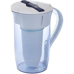 ZeroWater 10 glāžu apaļais ūdens kvalitātes mērītājs, BPA nesatur BPA, NSF sertificēts svina un citu smago metālu samazināšanai, balts