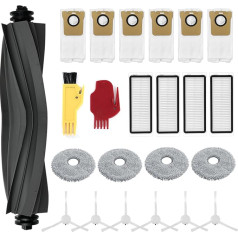 23 Piece Accessory Set for Dreame L10s/L10 Ultra, Replacement Parts-1 Main Brush, 6 Vacuum Cleaner Bags, 4 Filters, 4 Wipes, 6 Side Brushes, 2 Cleaning Brushes, Accessory Kit Vacuum Cleaner