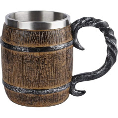 20oz pirātu vikingu kauss viduslaiku krodziņa koka tvertne bāra restorānam mājas dekoram