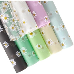 XHT želejas vinila auduma caurspīdīga PVC želejas mākslīgā āda amatniecībai (Daisy Jelly Vinyl)