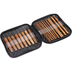 Bambusa tamboradatas āķi komplekts ar lietu Ergonomiski tamboradatas āķi Bambusa rokturis Rokām darinātas adāmadatas aušanas adatas aušanas dzija amatniecības DIY šūšanas rīki