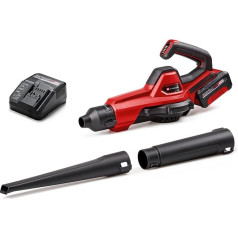 Einhell akumulatora universālais pūtējs GE-UB 18/250 Li E (1 x 4,0 Ah) Power X-Change (18 V, 250 km/h gaisa plūsmas ātrums, 3 gabali, ātrums ar LED displeju, iekļauts 1x 4,0 Ah akumulators, lādētājs)